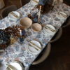 ⁦Blue Floral Tablecloth⁩ – תמונה ⁦2⁩